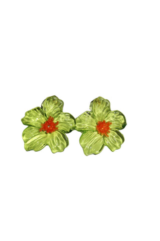 Island Bloom Earring, LIME