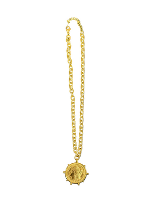 CHANSUTTPEARLS: Gold Coin Necklace