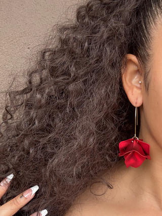 VIRTUE: HYACINTH TIERED EARRING, RED
