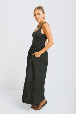 ZSUPPLY: Johanna Midi Dress, BLACK