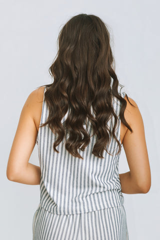 SLOANE KNIT STRIPED TOP, ECLIPSE
