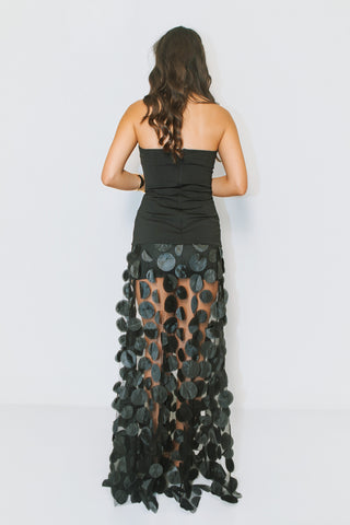 Midnight Disc Dress, BLACK