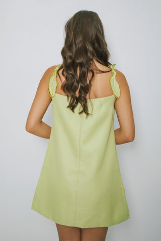 Floral Applique Mini Dress