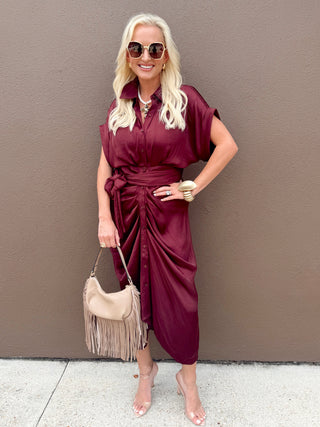 STEVE MADDEN: Tori Dress, WINE