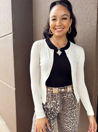 Simply Luxe Cardigan, ECRU