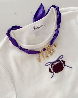 Gemelli: LSU Bubble Scarf Necklace