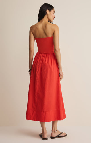 ZSUPPLY: Sunsought Strapless Midi Dress, LYCHEE