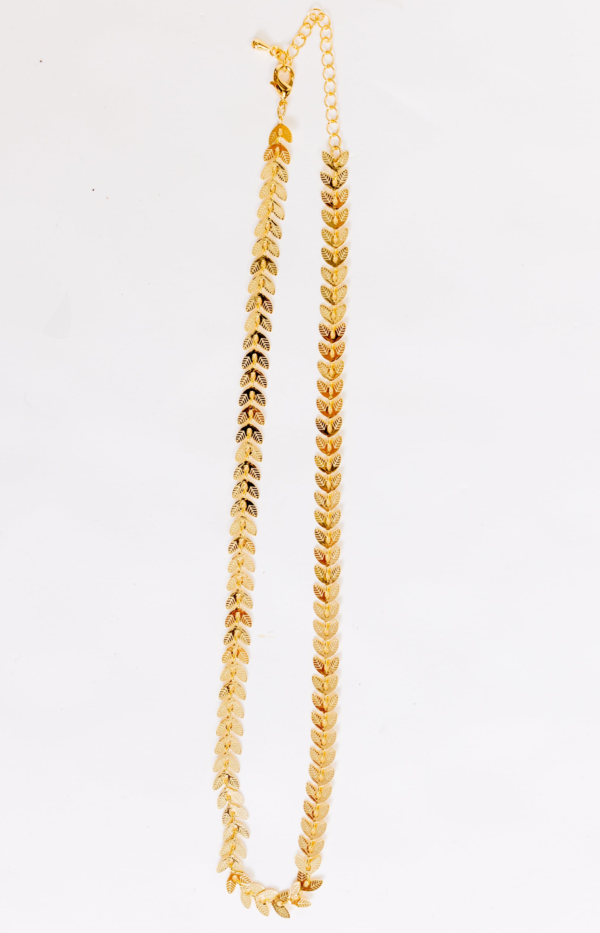 Leaf Chain Necklace, GOLD
