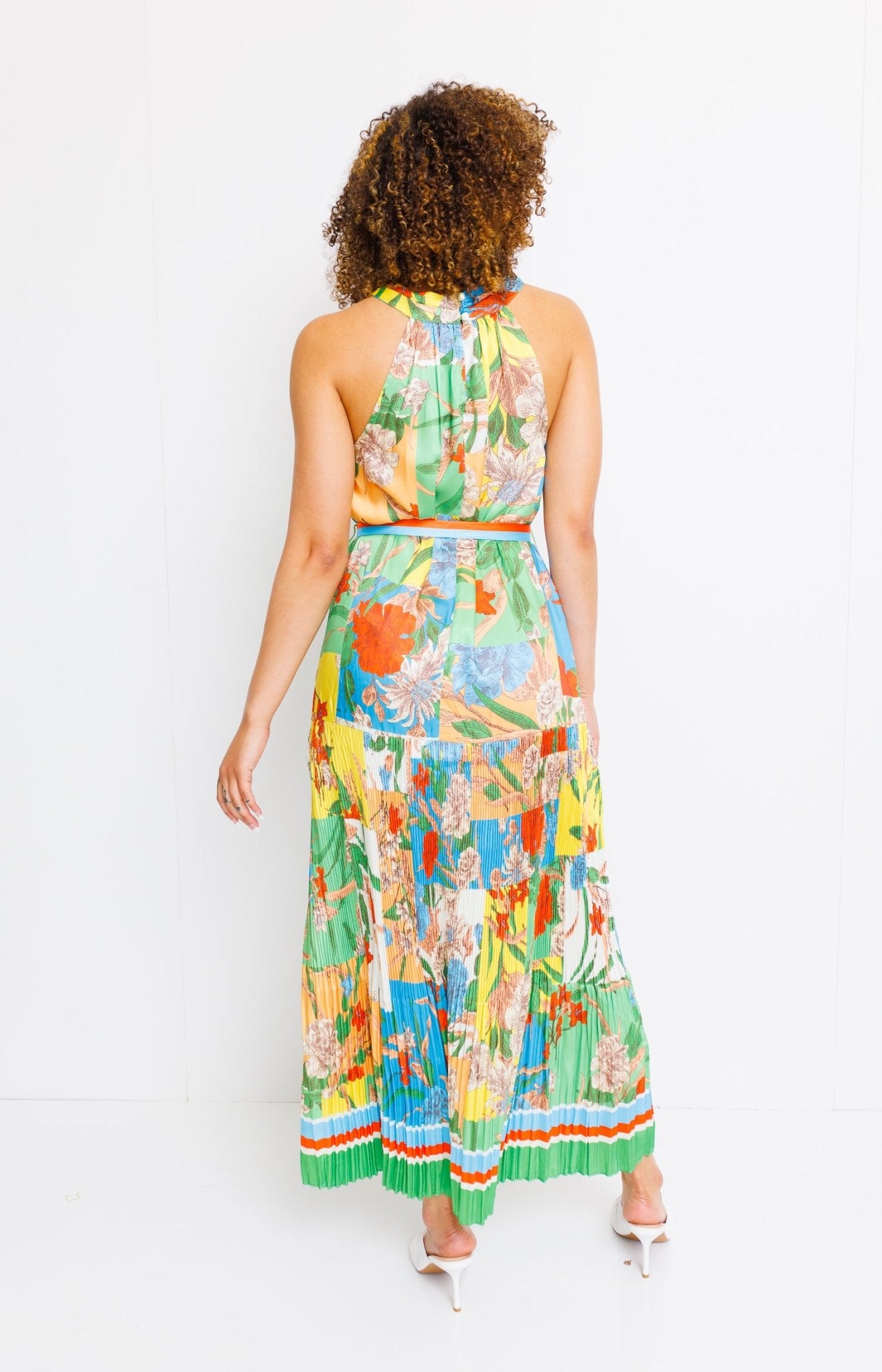 Affectious Midi Dress, FLORAL STRIPE - HerringStones