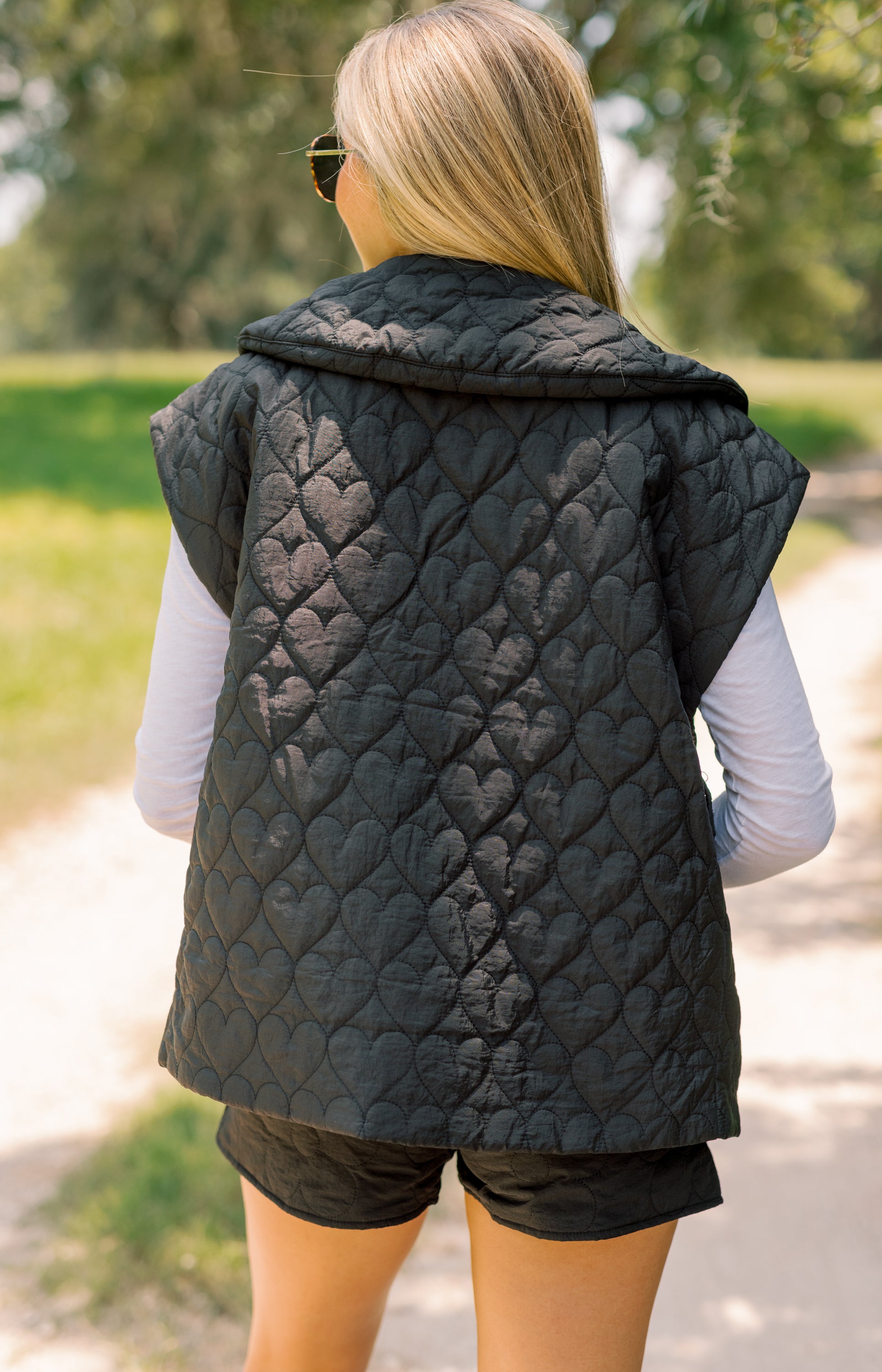Elevated Style Puffer Vest, BLACK