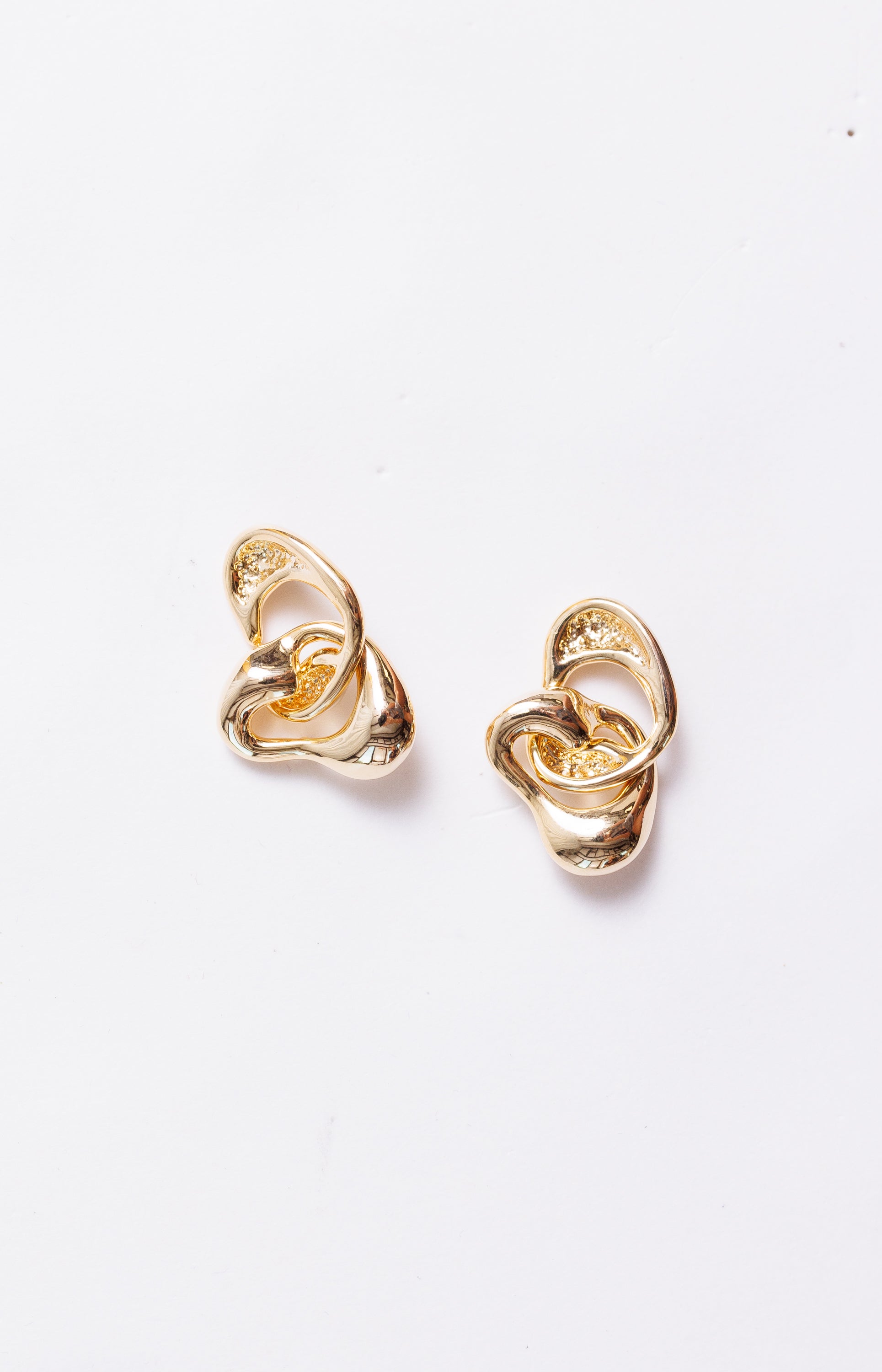 Two Link Earring, GOLD