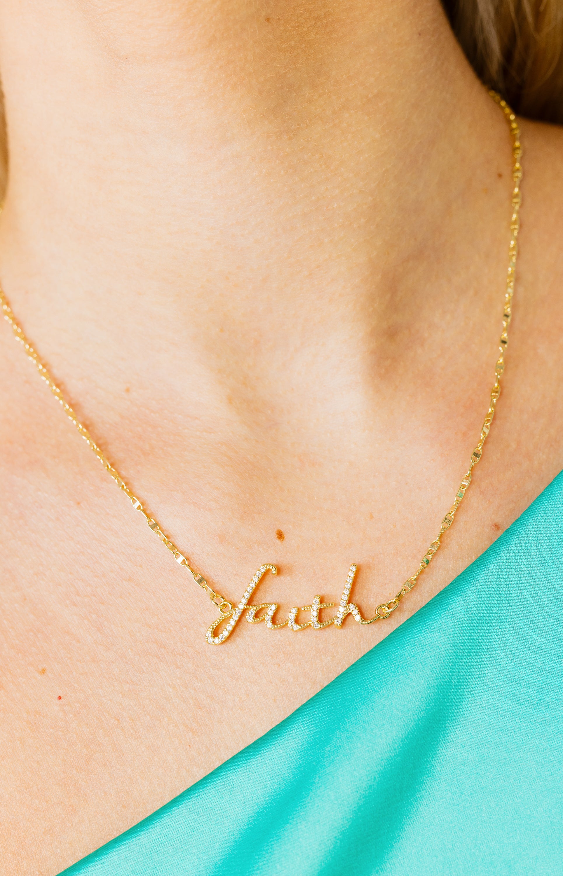 Treasure Jewels: Faith Necklace, GOLD
