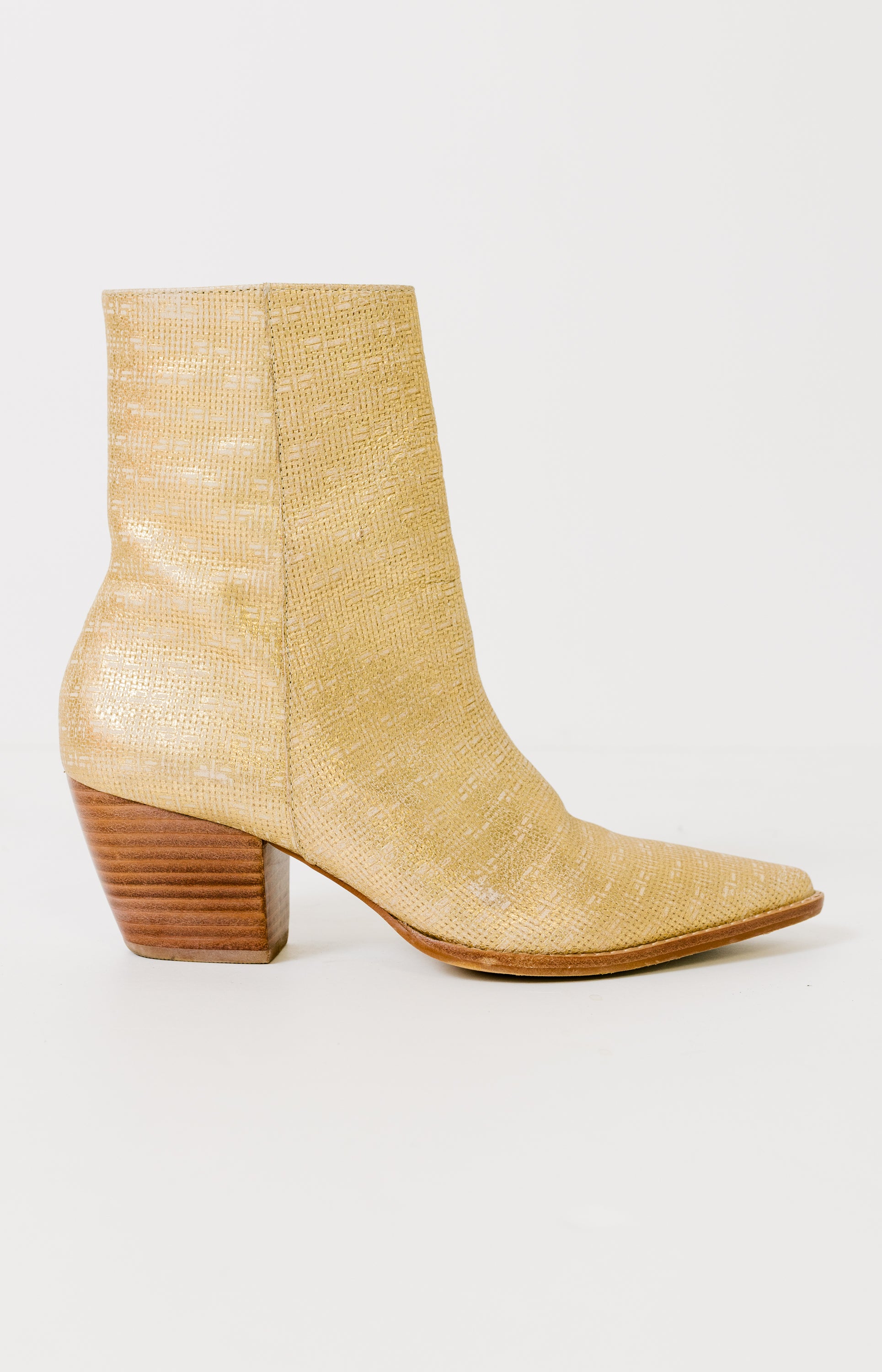 Matisse: Caty Ankle Boots, GOLD WEAVE Boots - 82
