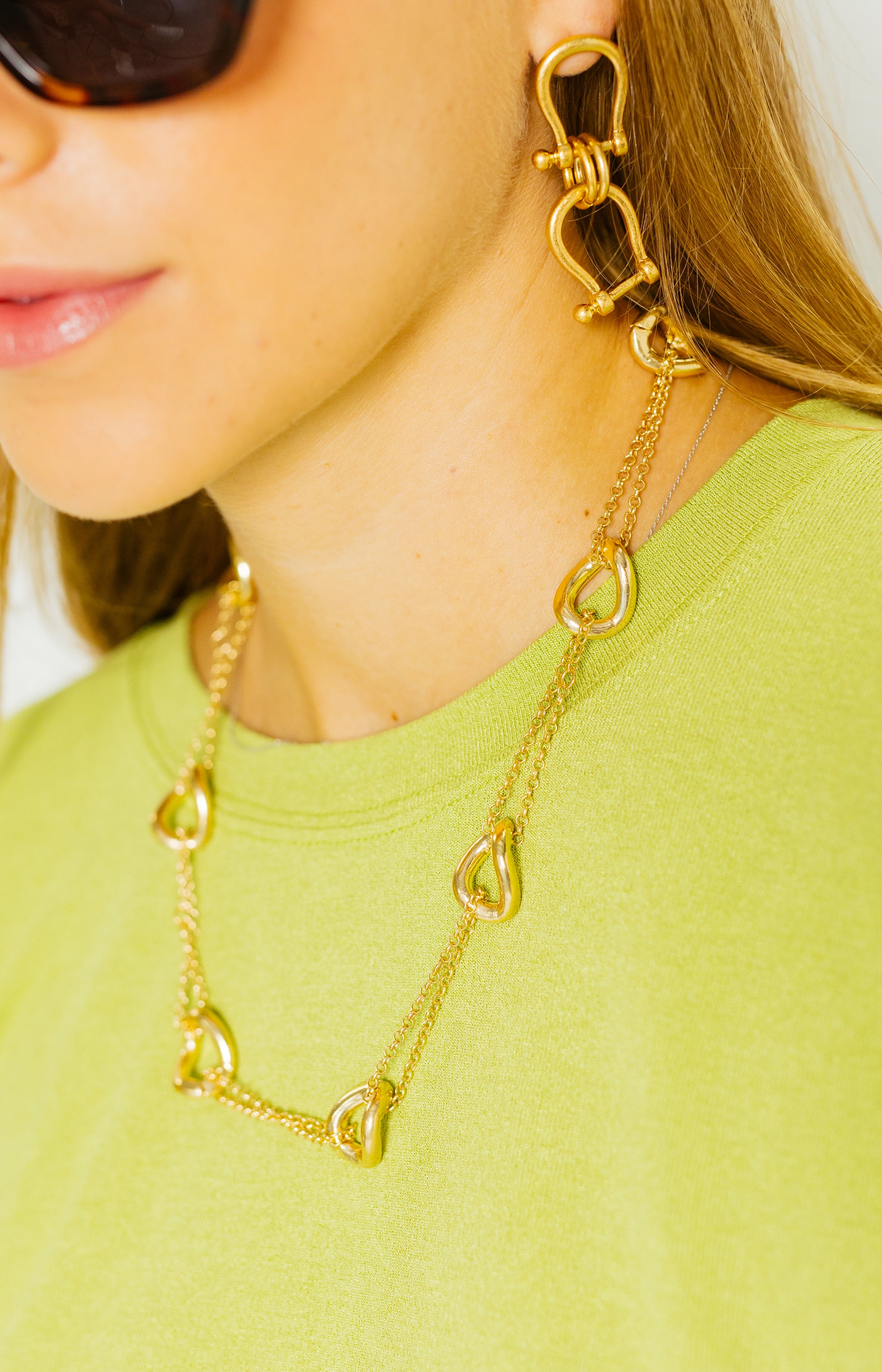 Large Link Necklace, GOLD