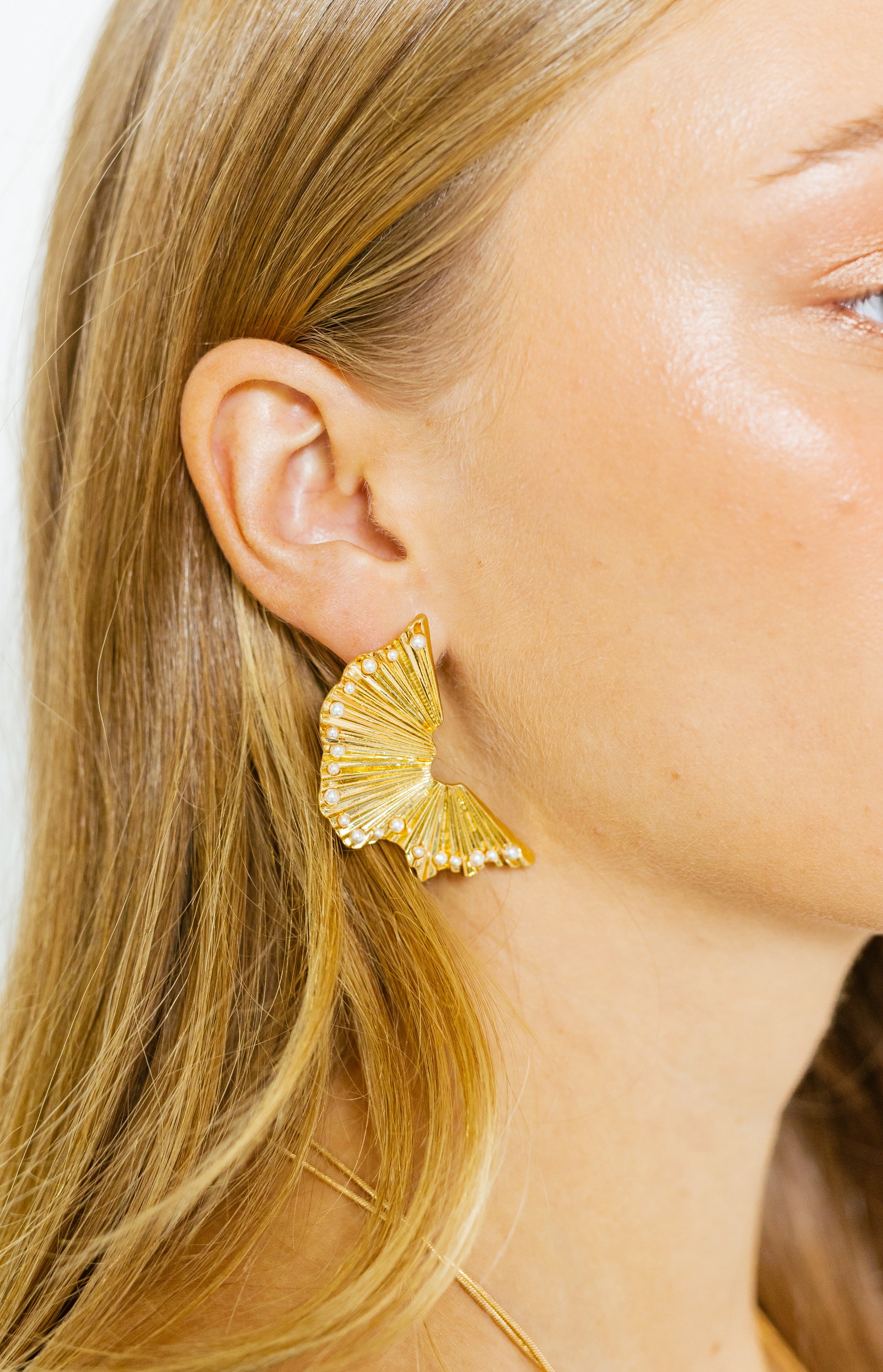 Winged Earrings, GOLD
