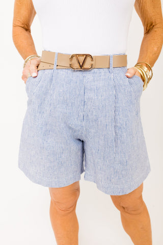 Karlie: Lavish Life Shorts, BLUE - HerringStones