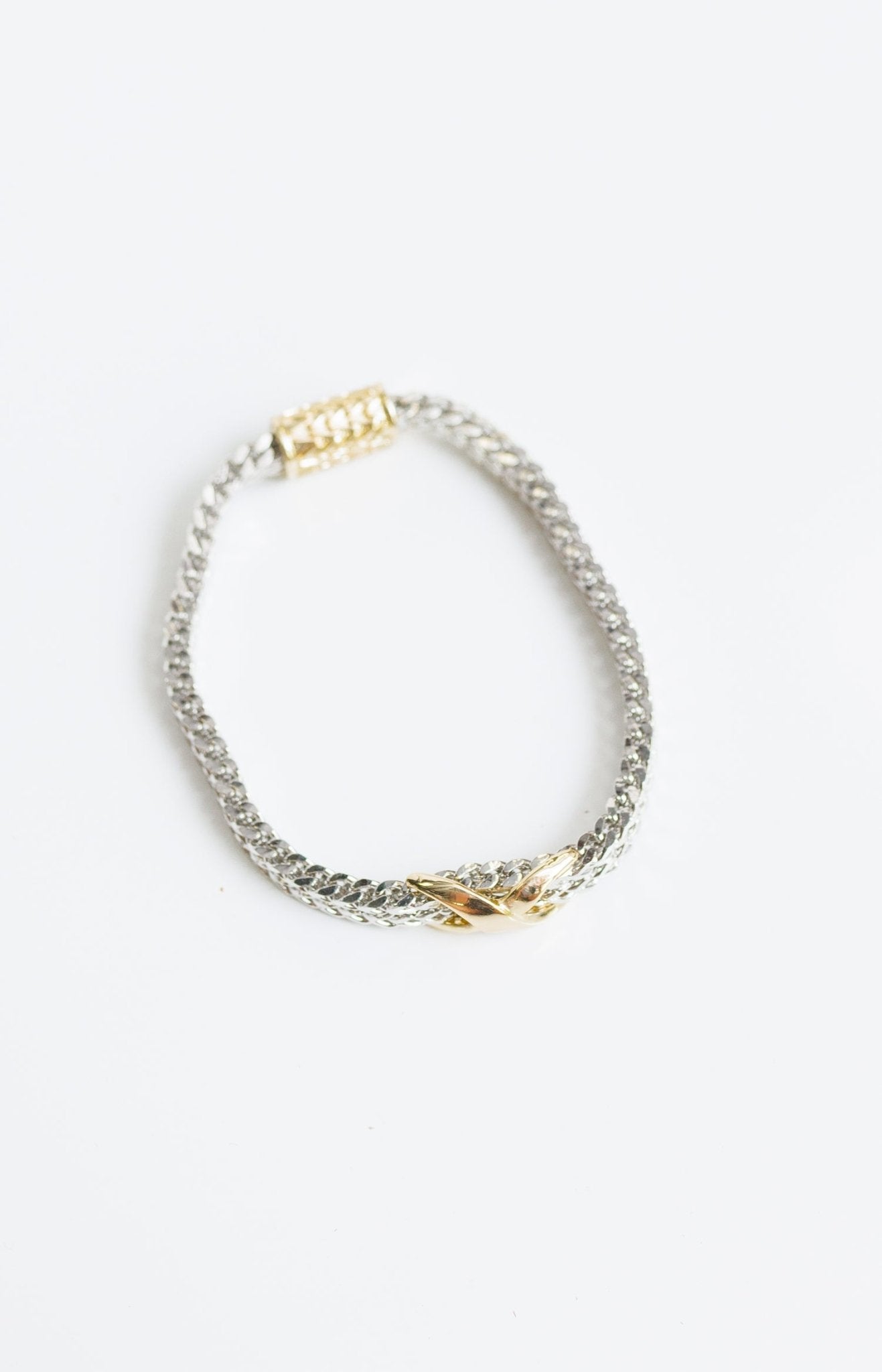 Luxe Rope Twist Bracelet, SILVER/GOLD - HerringStones