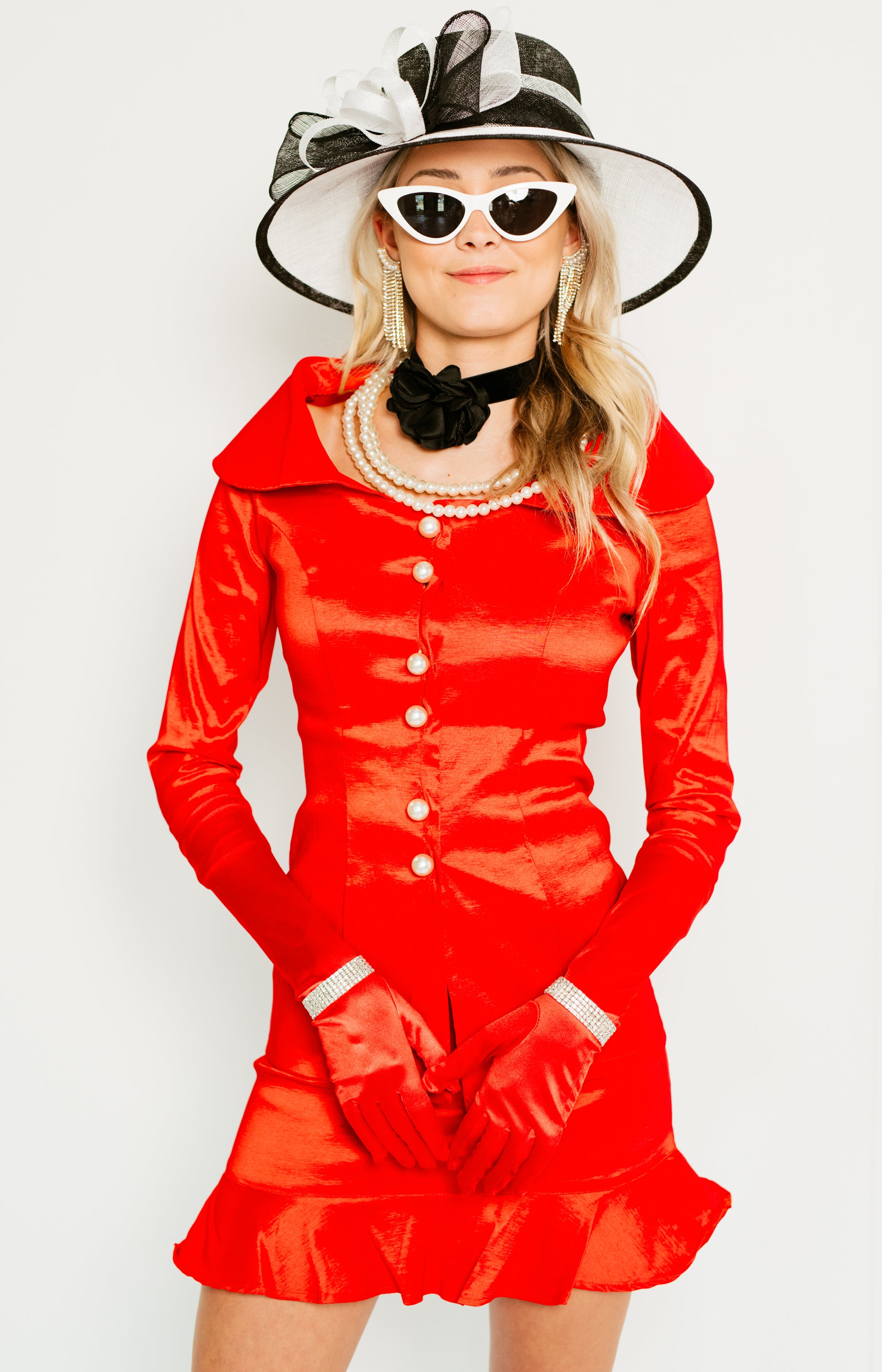 Adorned Suit Jacket, RED