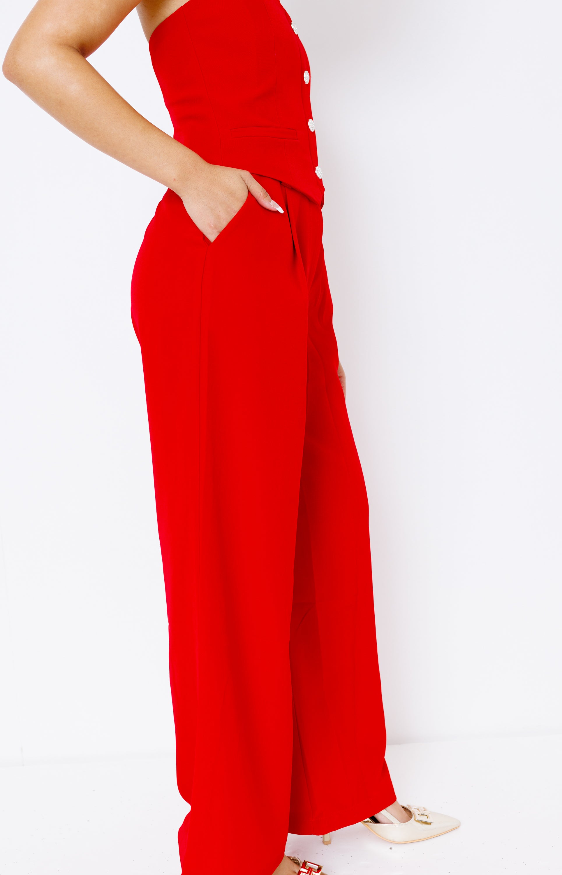 Very Merry Berry Trousers, RED