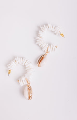 Ocean Wonder Earrings, WHITE