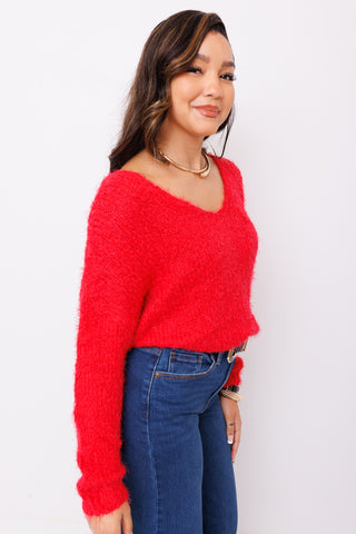Something Nice Sweater, RED