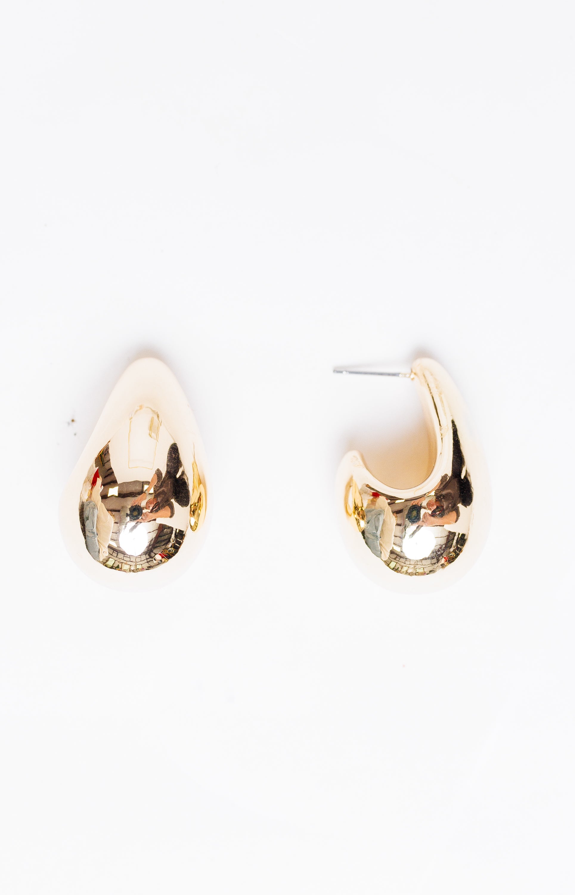 Large Teardrop Earrings, GOLD Earrings - 56E