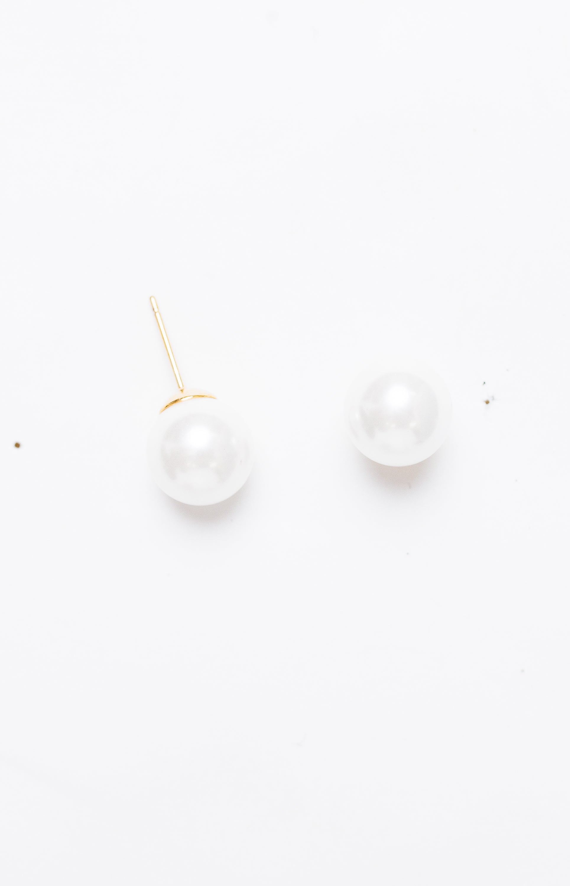 Small Pearl Studs, GOLD Earrings - 56E