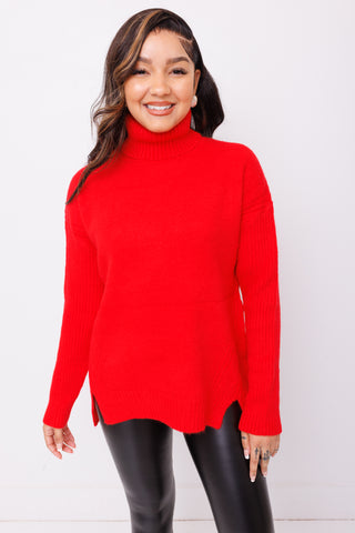 Find My Way Sweater, RED
