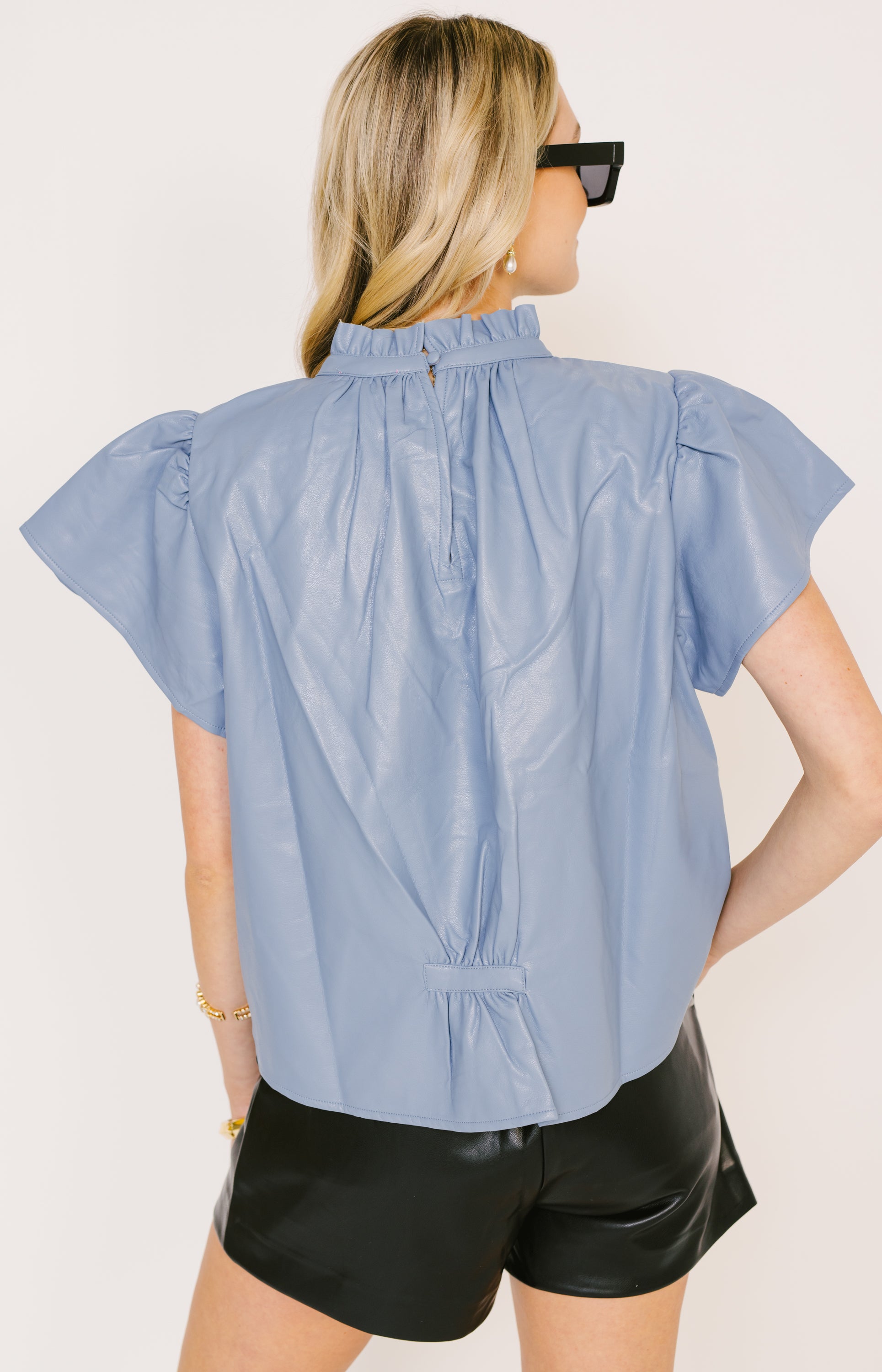 THML: Tell Me About It Blouse, BLUE