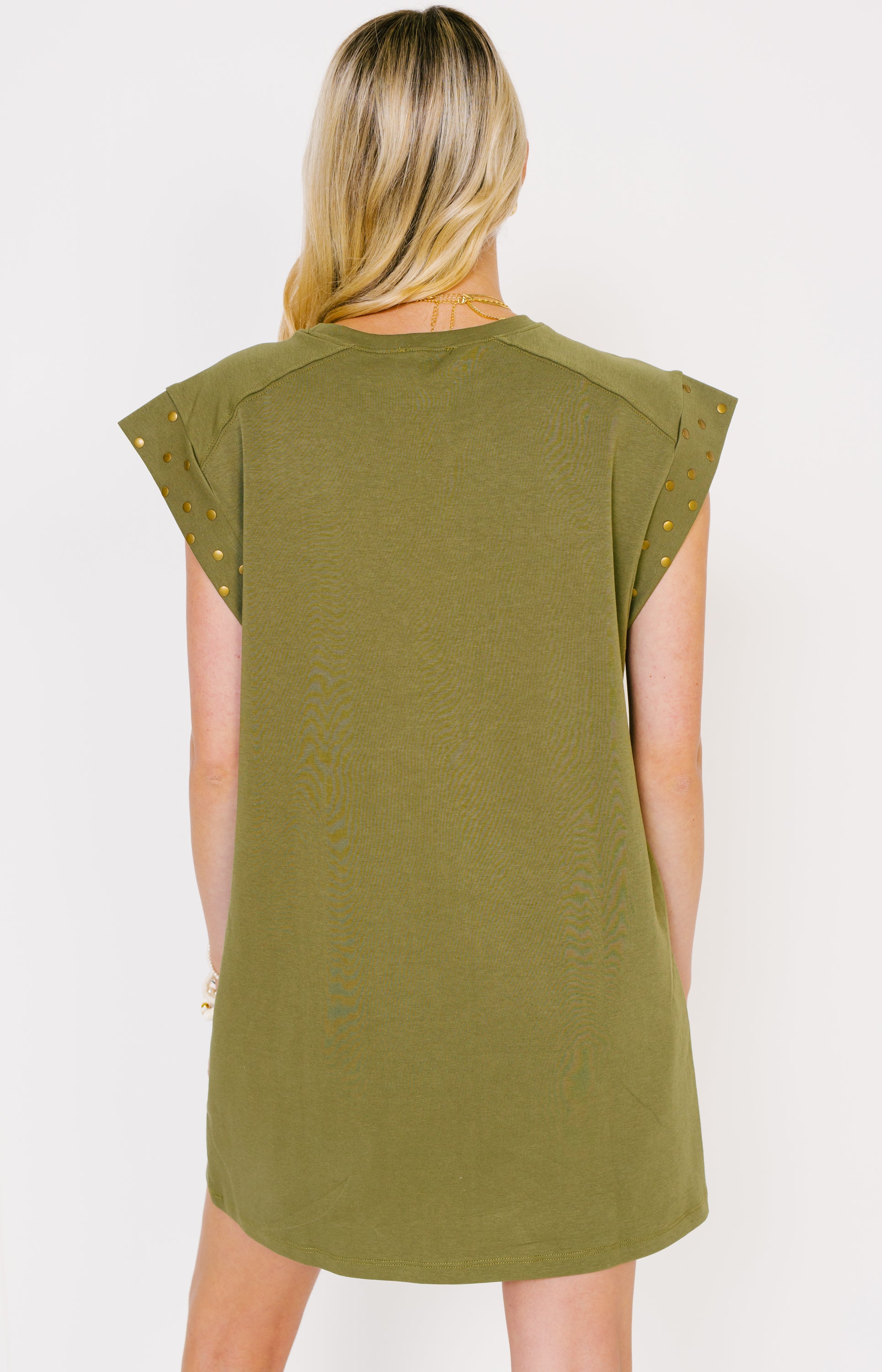 Classic Appeal Mini Dress, OLIVE