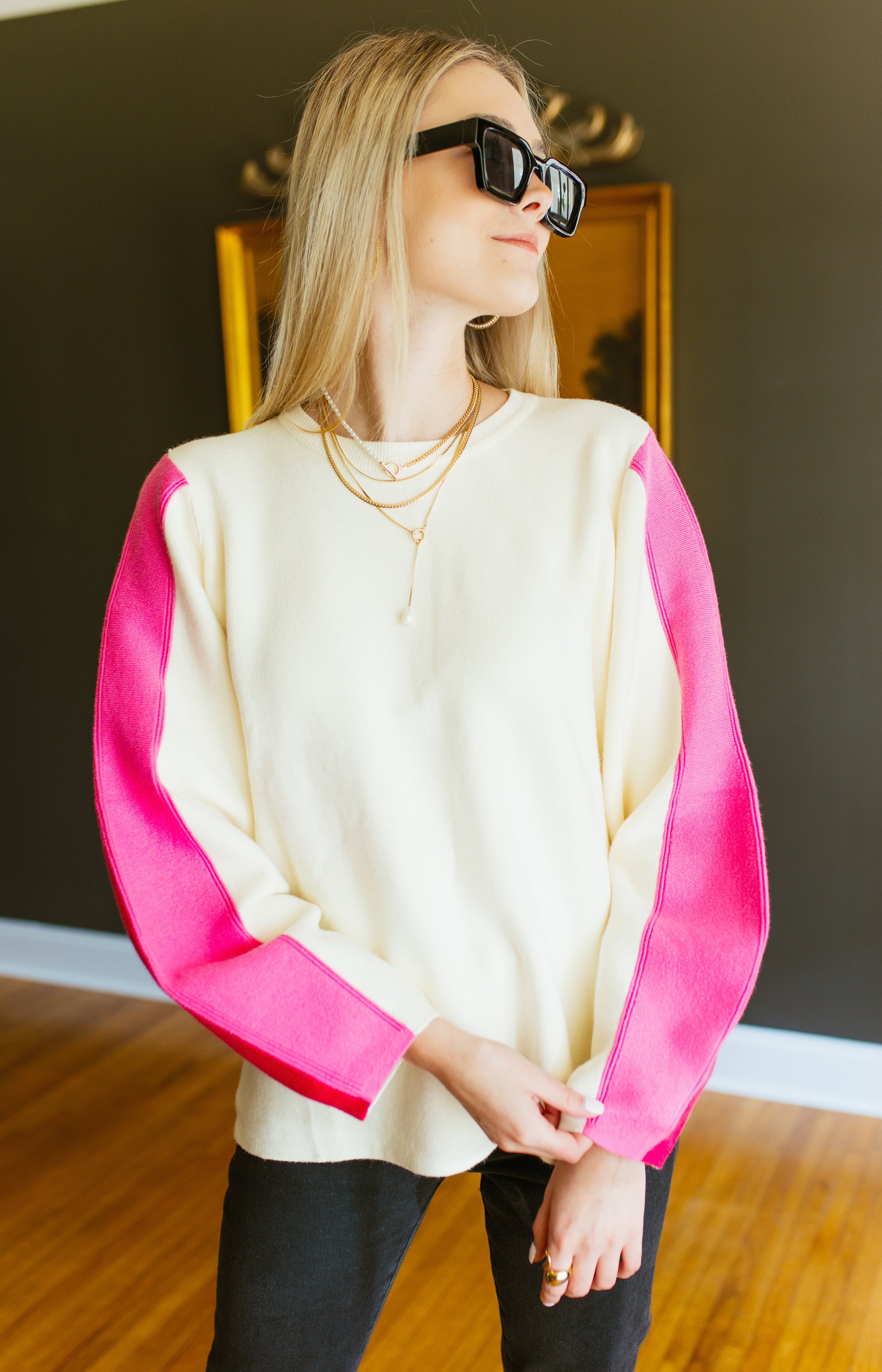 THML: Graceful Glide Sweater, CREAM