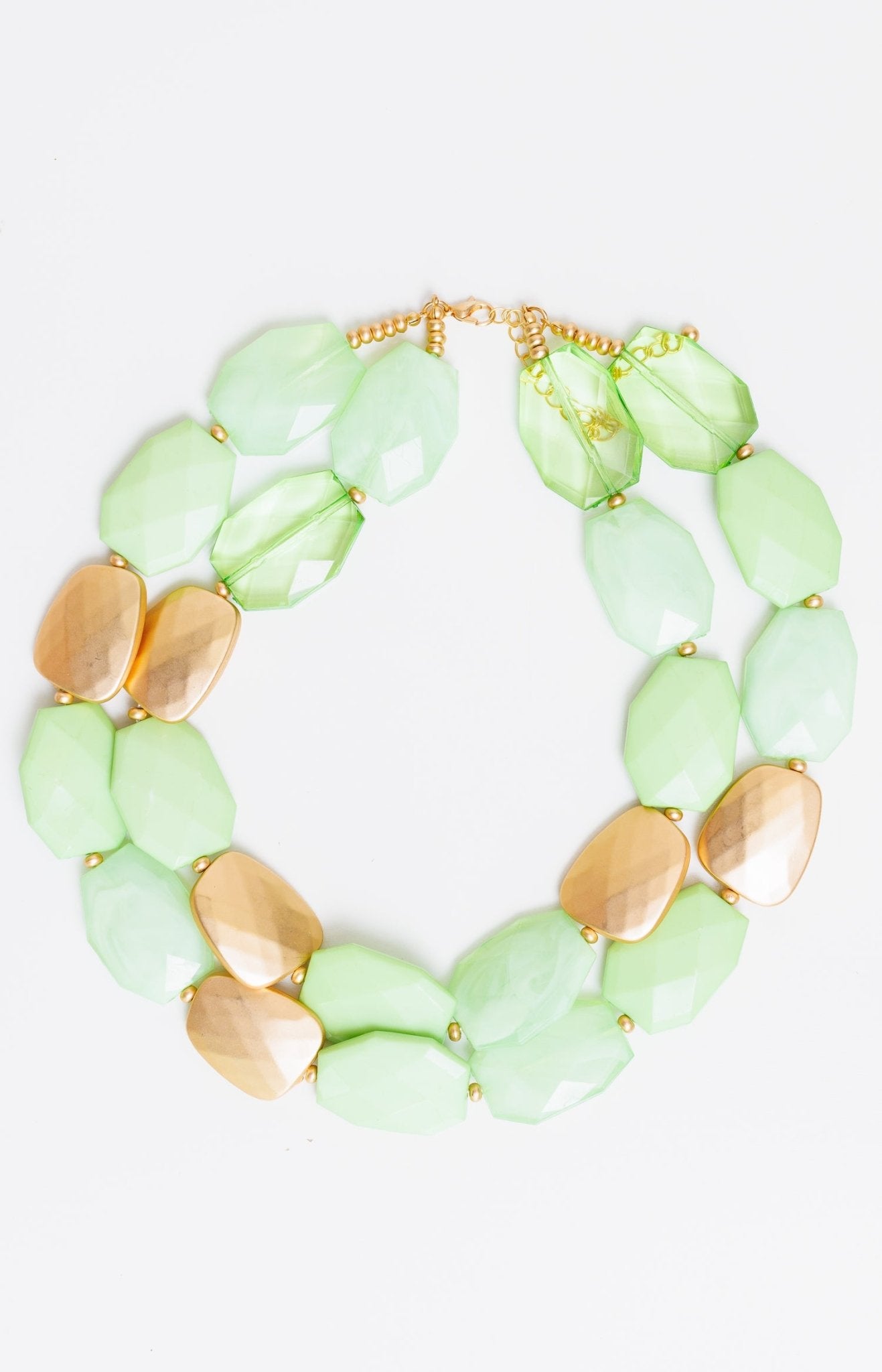 Unearthly Beauty Beaded Necklace, GREEN - HerringStones
