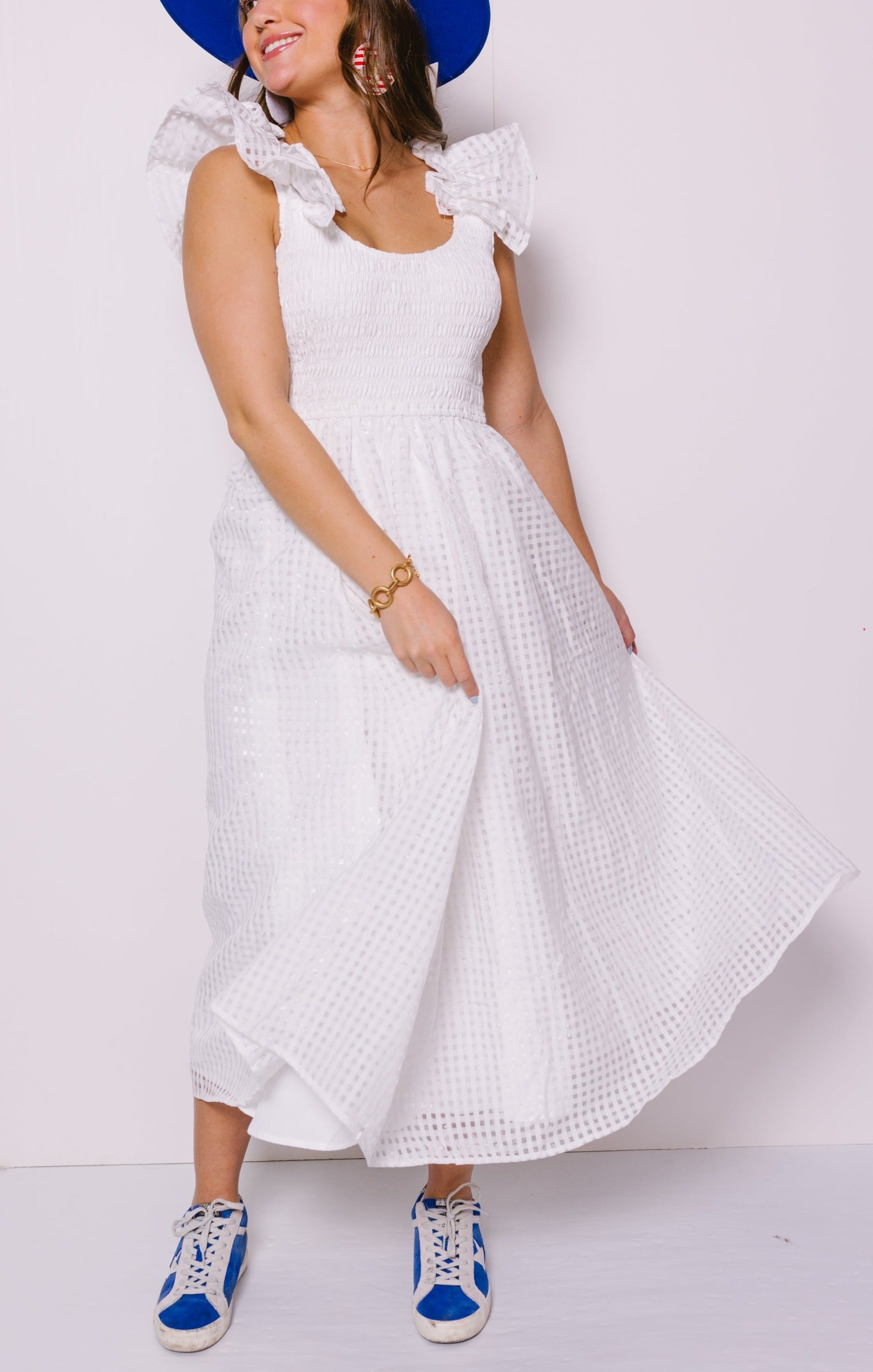 Market Days Maxi Dress, OFF WHITE