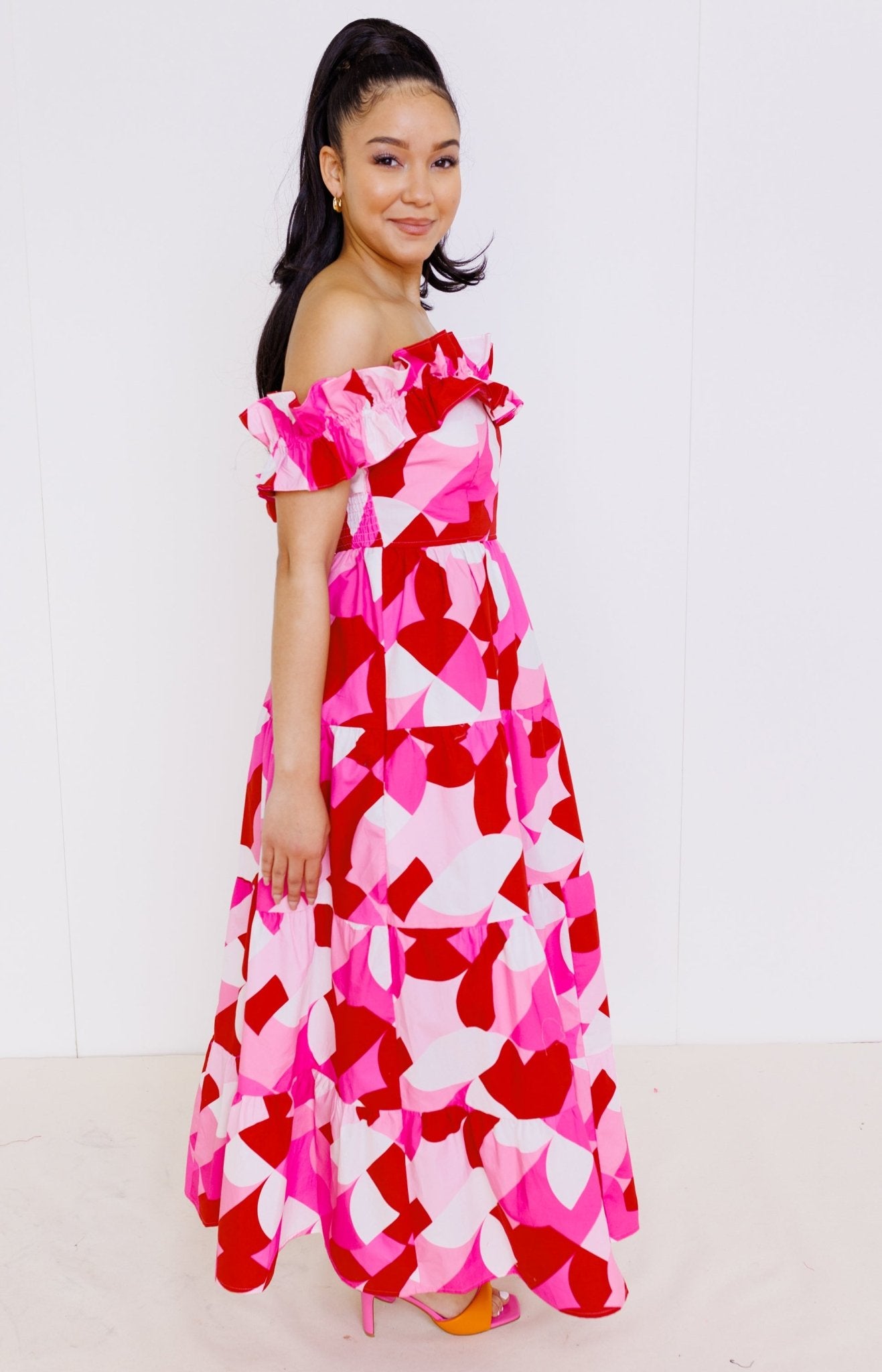 Blushing Belle Maxi Dress, PINK/RED MULTI Dresses Under $100 - 26