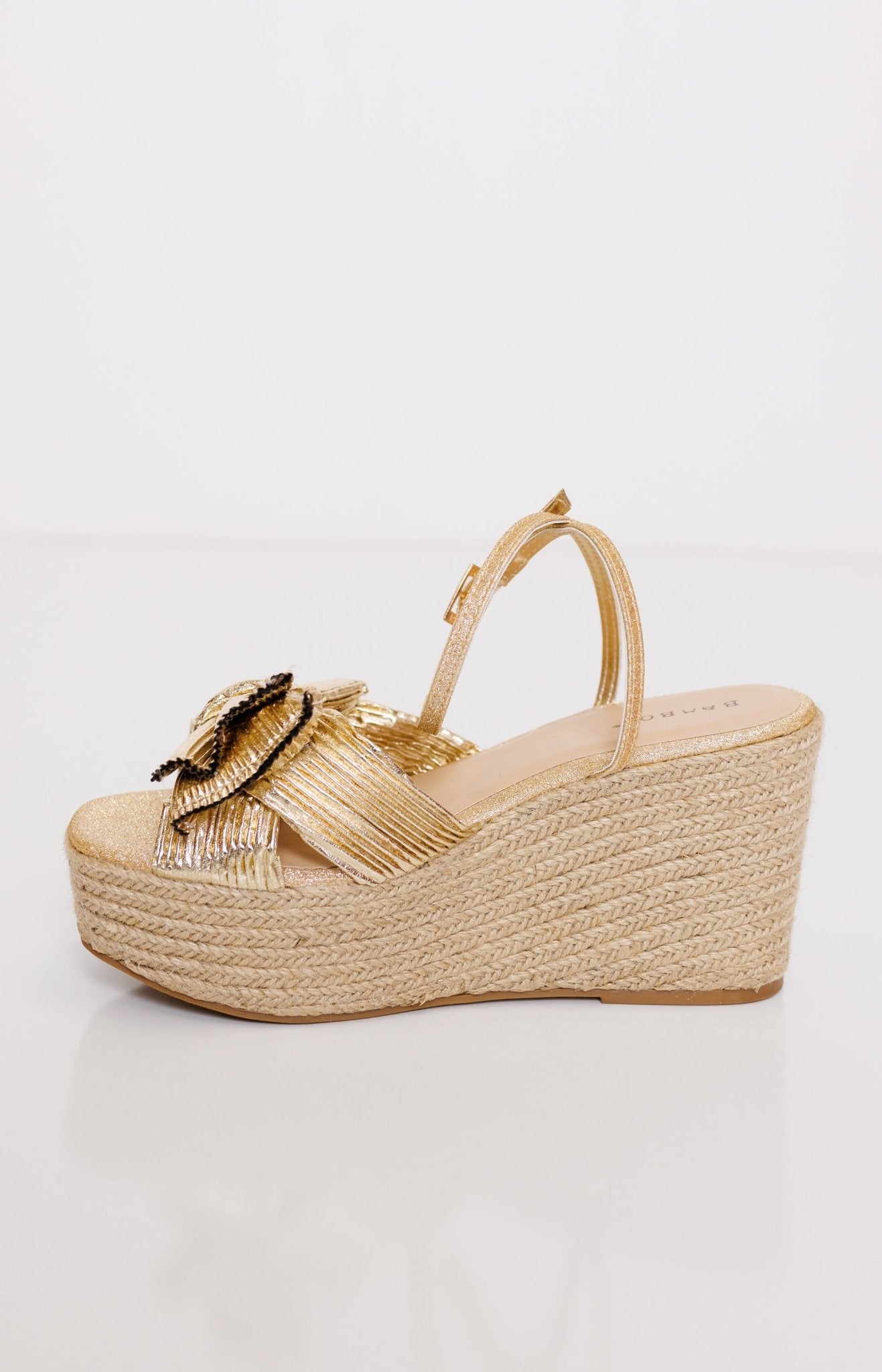 Bow Detail Wedges, GOLD Wedge - 80W