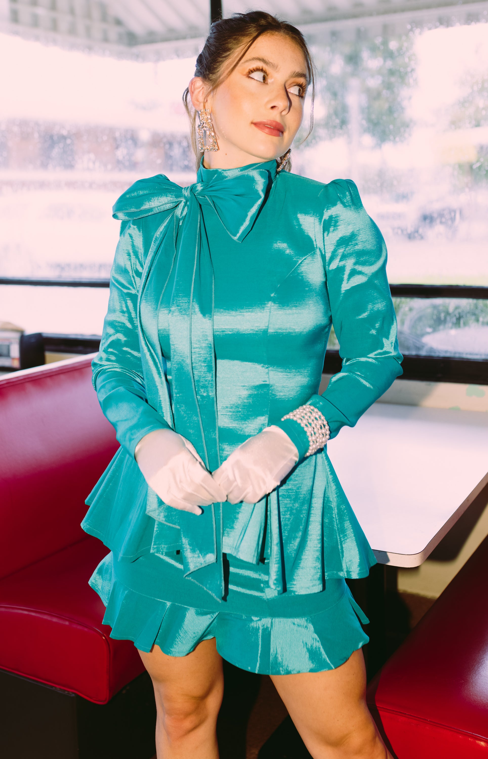 Polished Style Suit Jacket, AQUA
