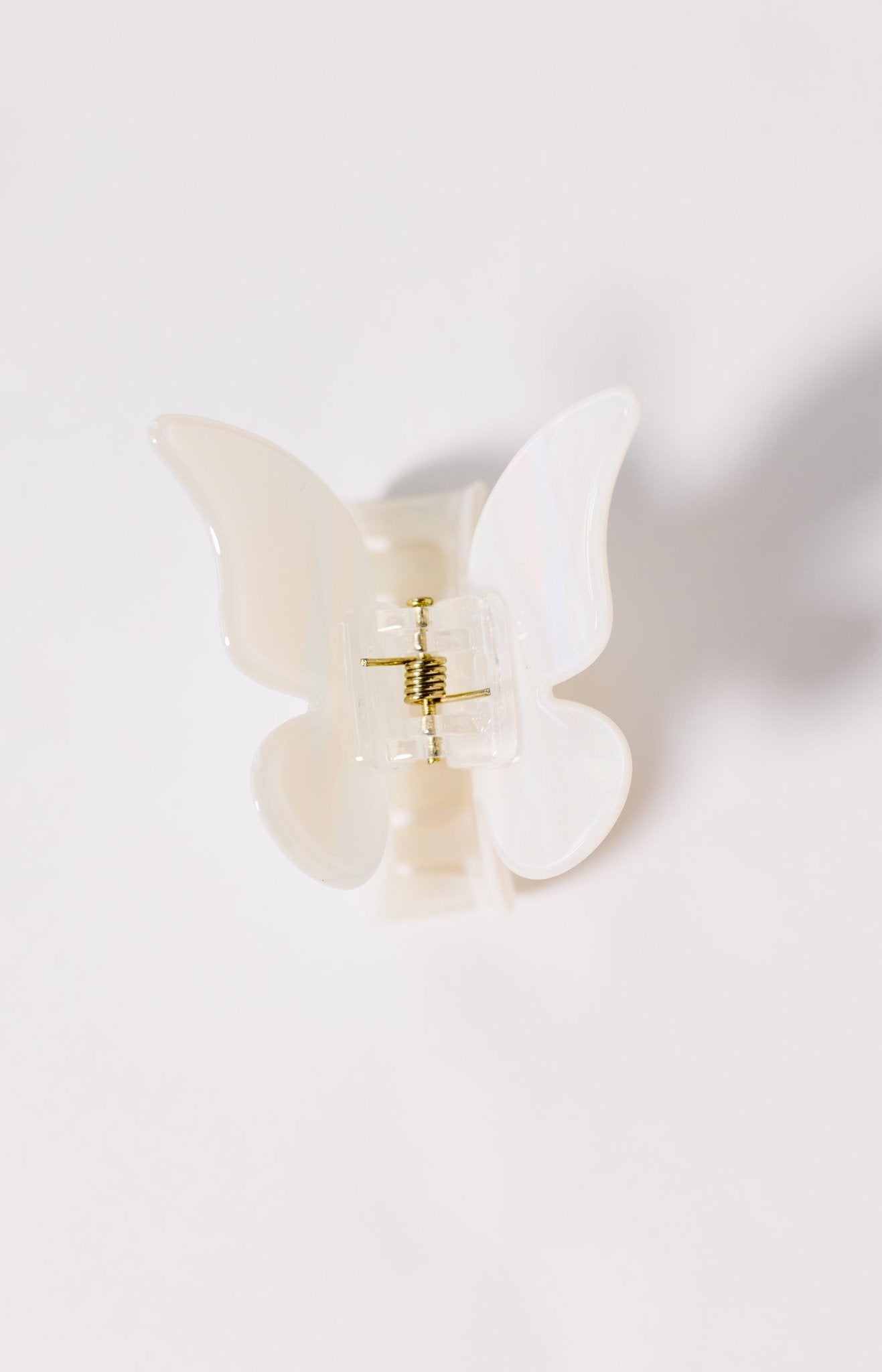 Butterfly Claw Hair Clip WHITE O/S Hair Accessories - 60A