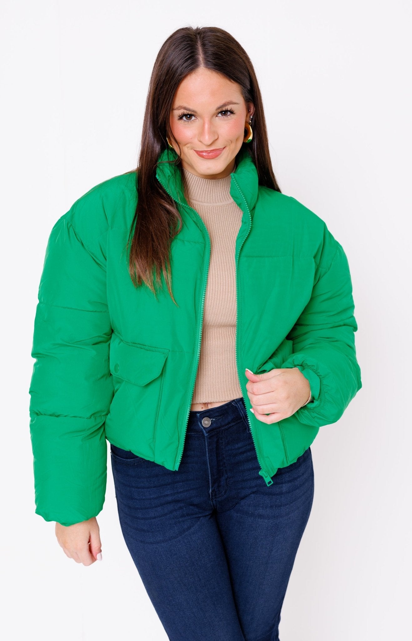 Charm & Warm Jacket, GREEN Jackets - 20J
