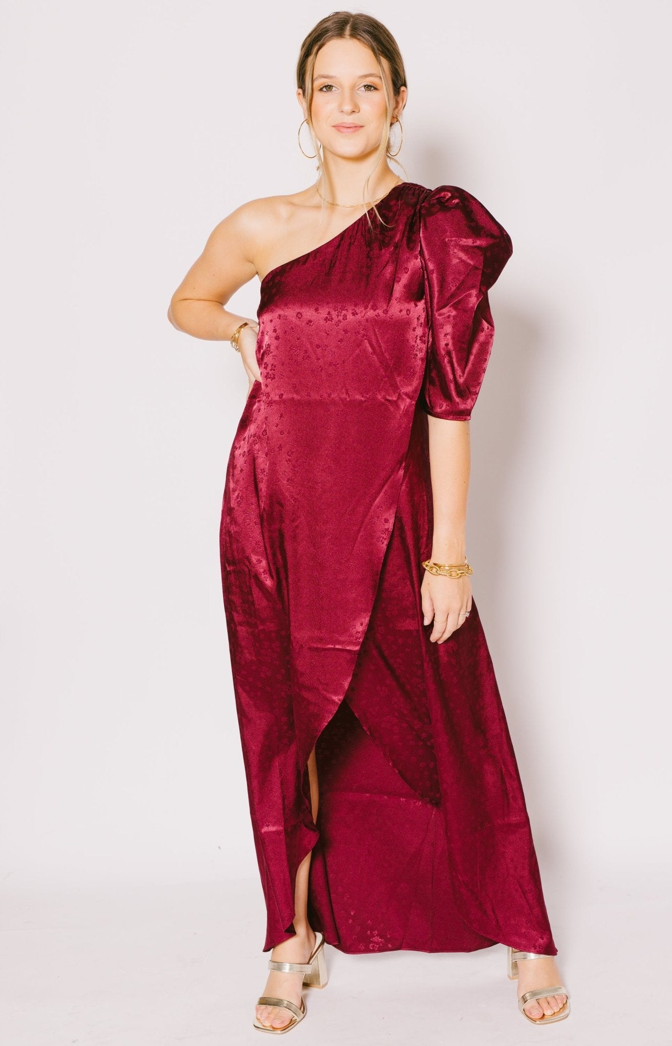 Crosby: Lowery Maxi, WINE Dresses Over $100 - 25