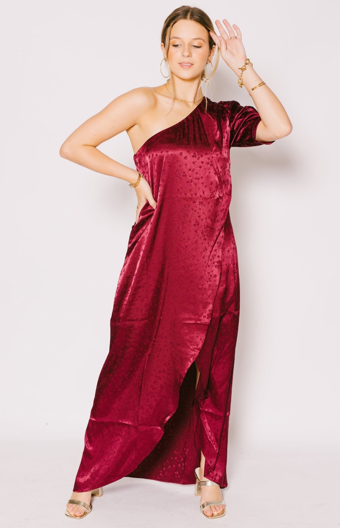 Crosby: Lowery Maxi, WINE Dresses Over $100 - 25