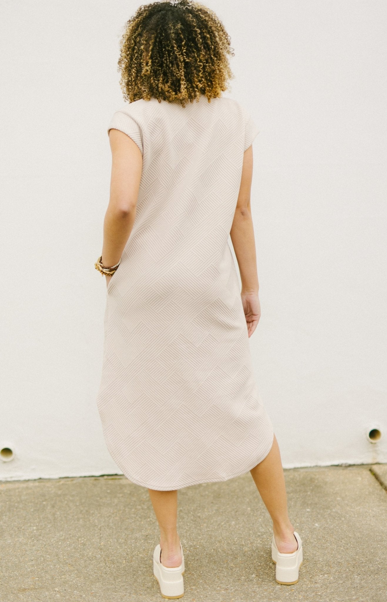 Easy Luxe Midi Dress, LIGHT TAUPE Dresses Under $100 - 26