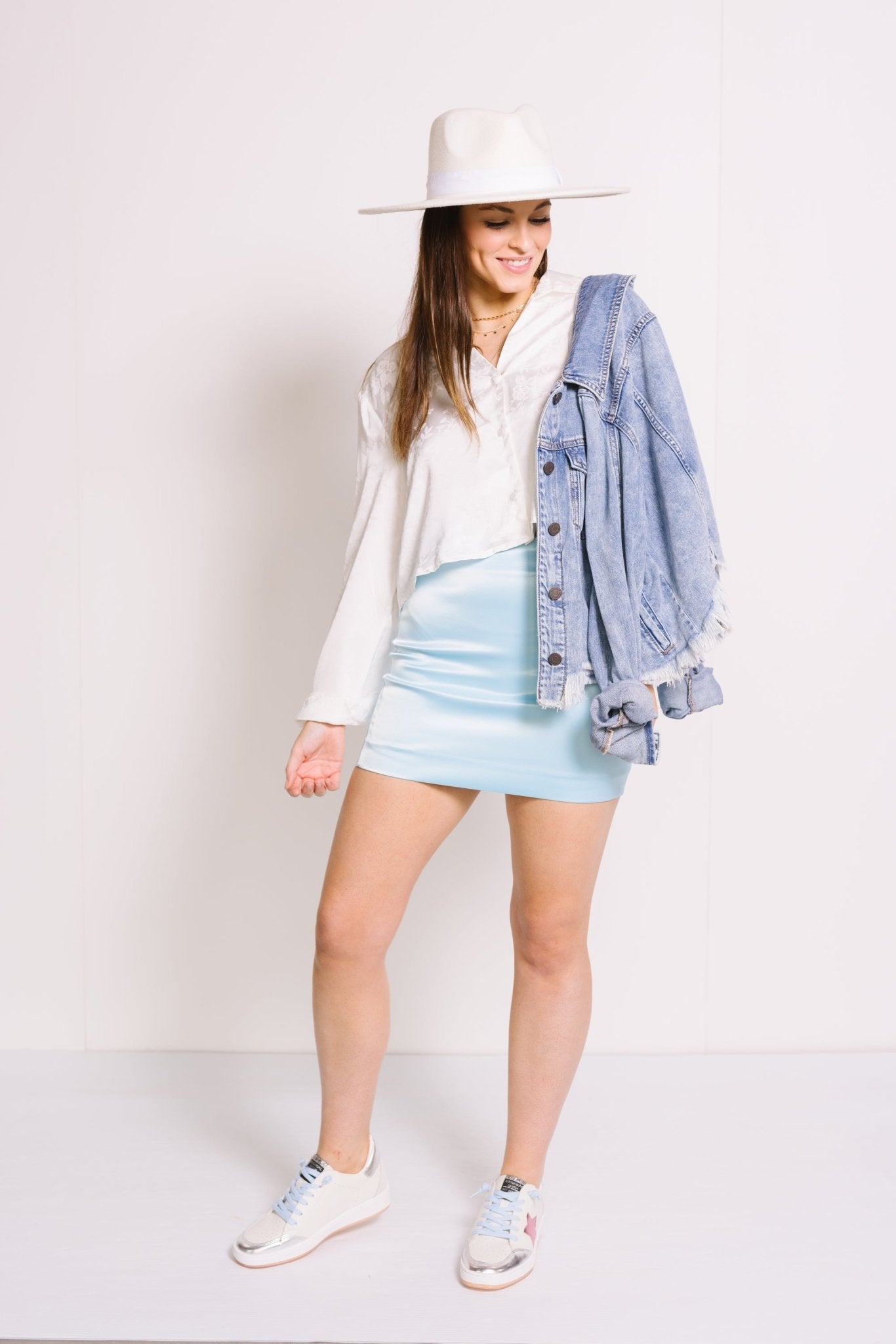 Endless Rose: Best Fit Mini Skirt, CLEAN BLUE Skirts - 33