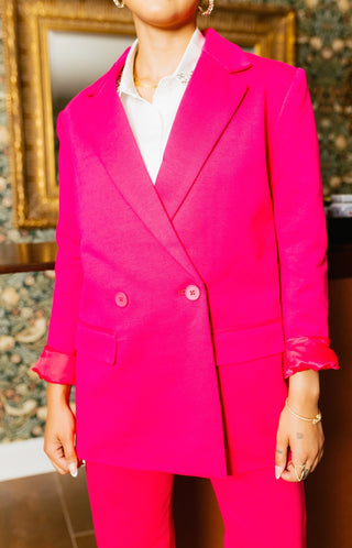 Endless Rose: Fitted Blazer, FUCHSIA Jackets - 20J