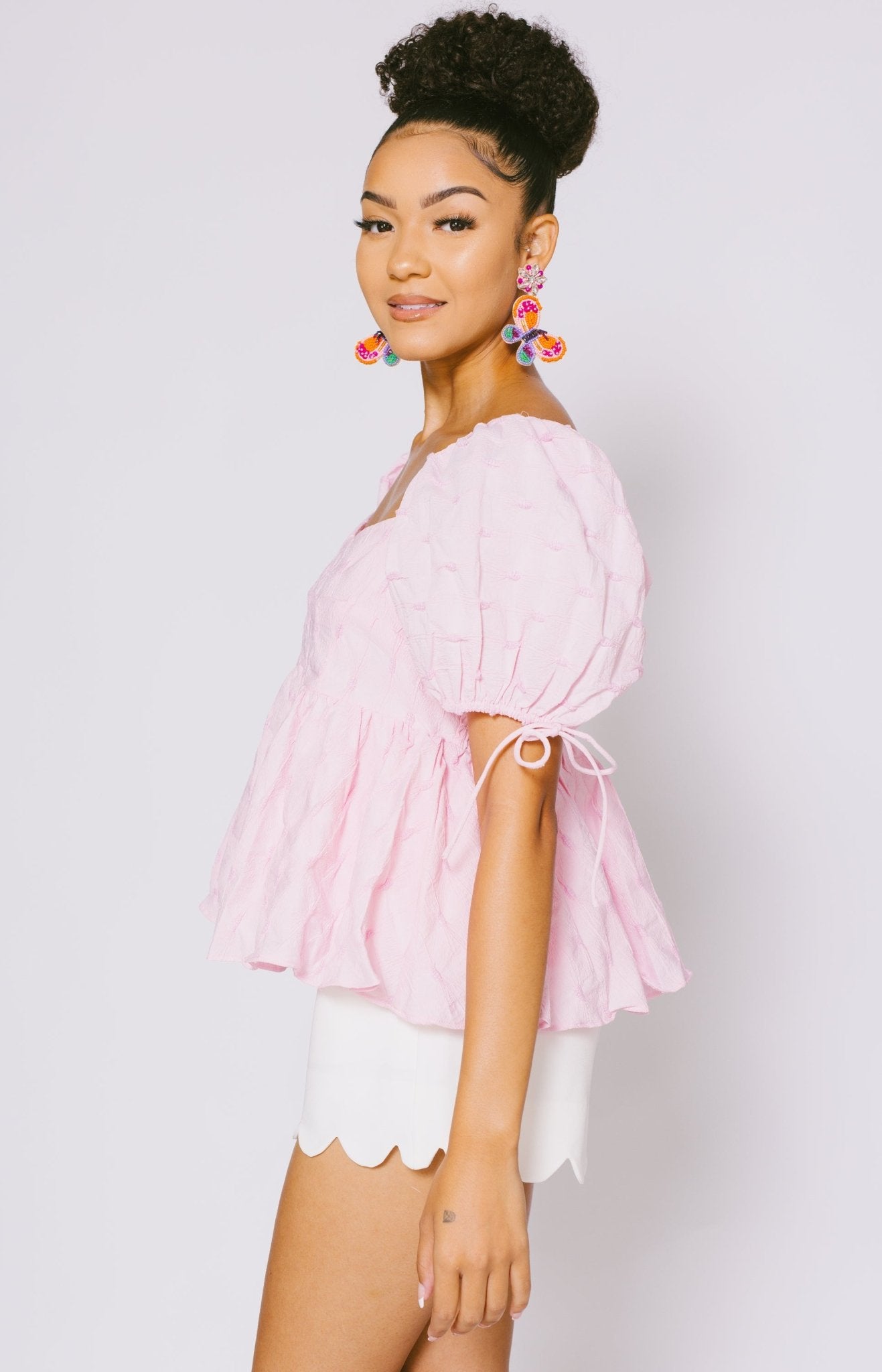 Endless Rose: The Omega Puff Sleeve Top Tops 50-75- 14