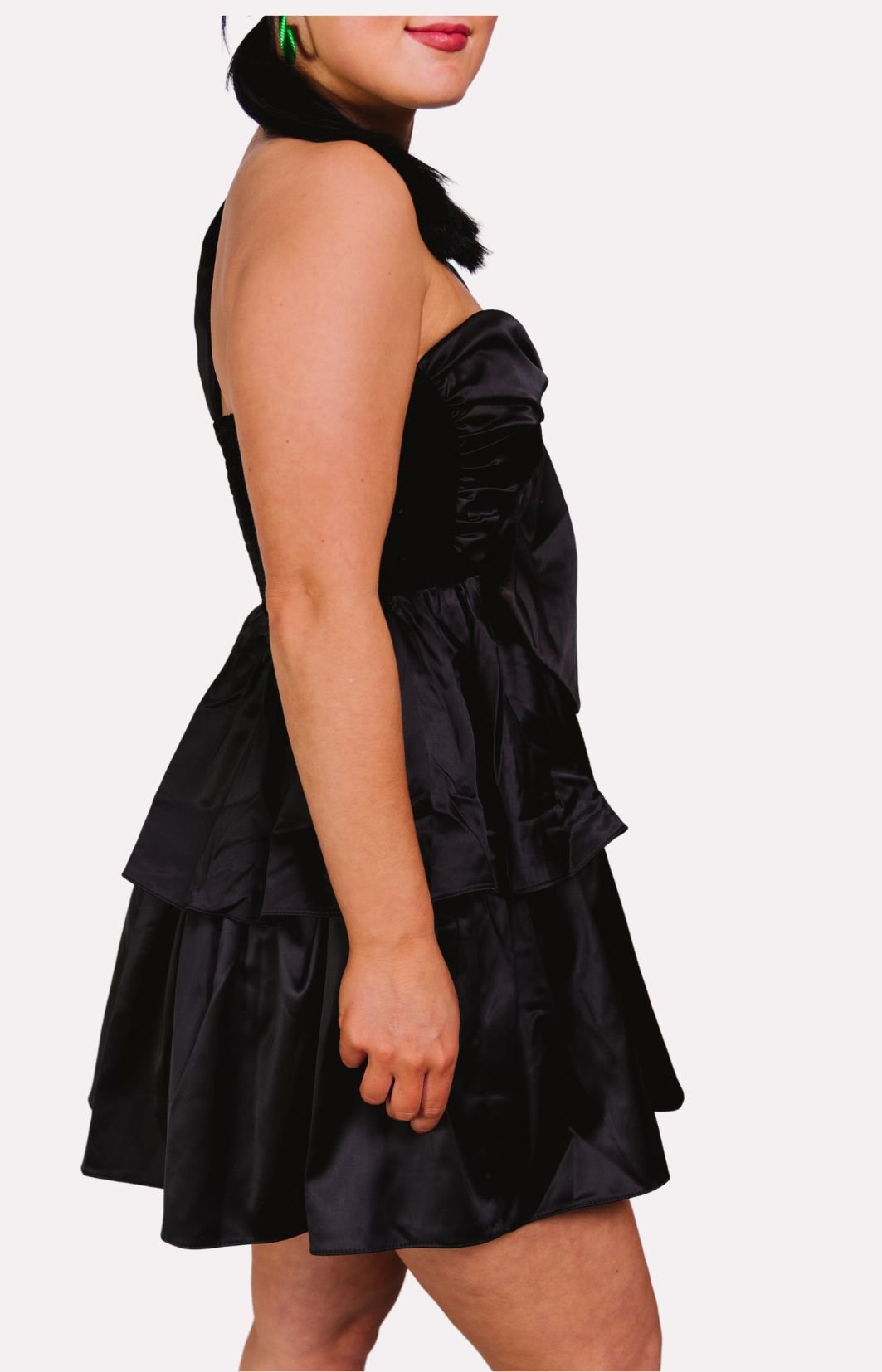 Endless Rose: Velvet Contrast Mini Dress Dresses Over $100 - 25