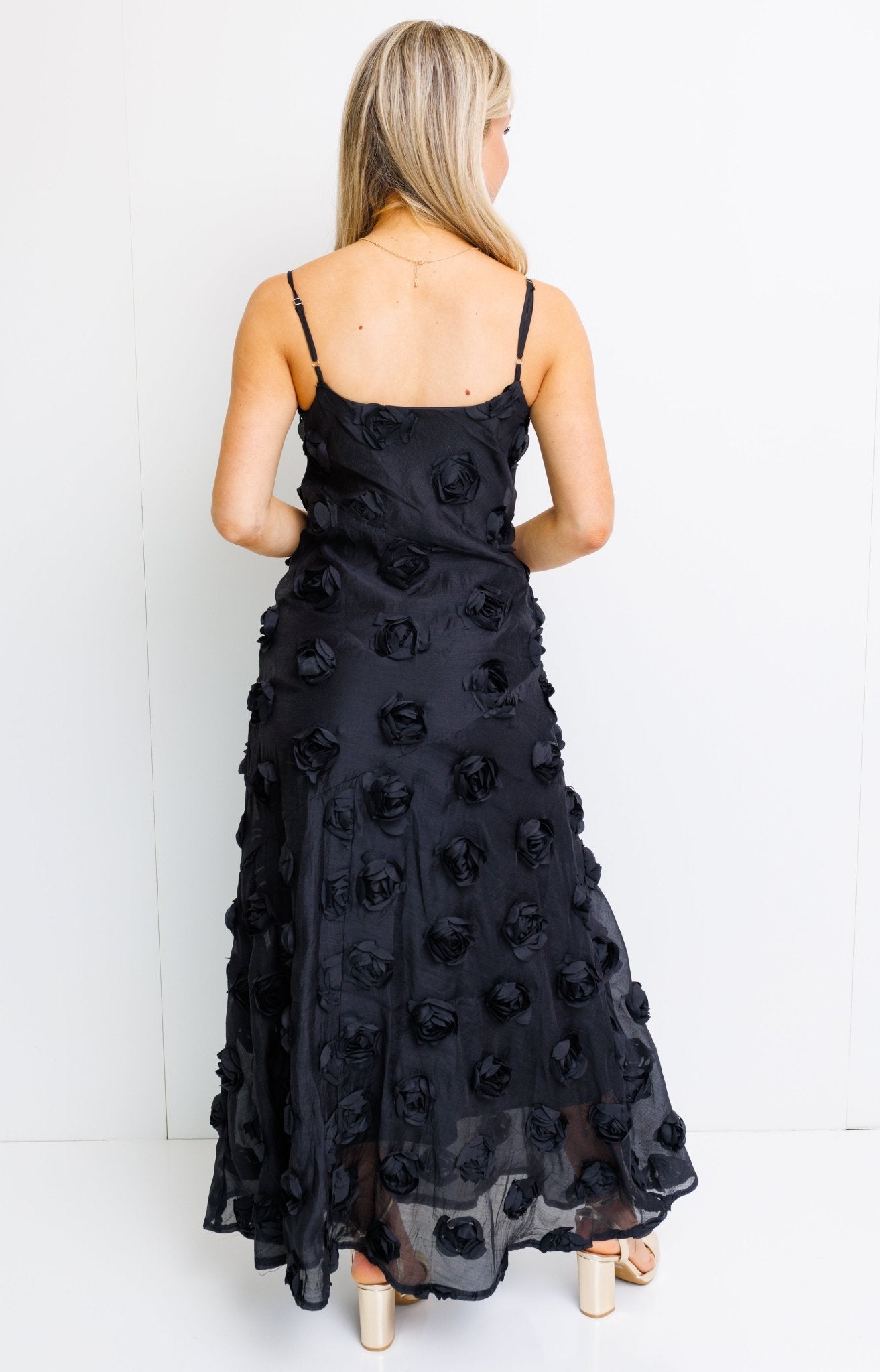 Fatale Bliss Maxi Dress, BLACK - HerringStones