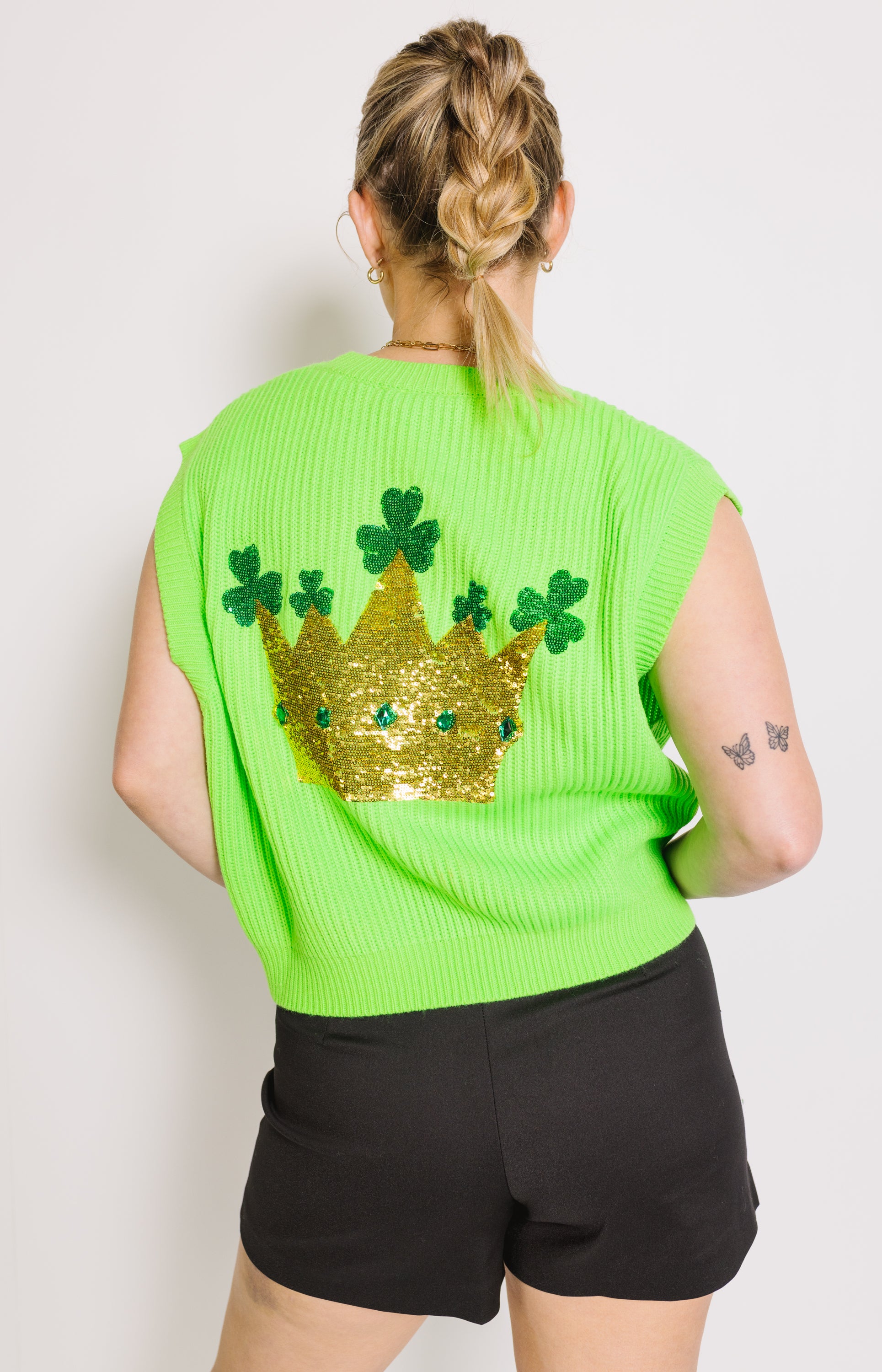 Queen of Sparkles: Lucky Queen Sweater Vest
