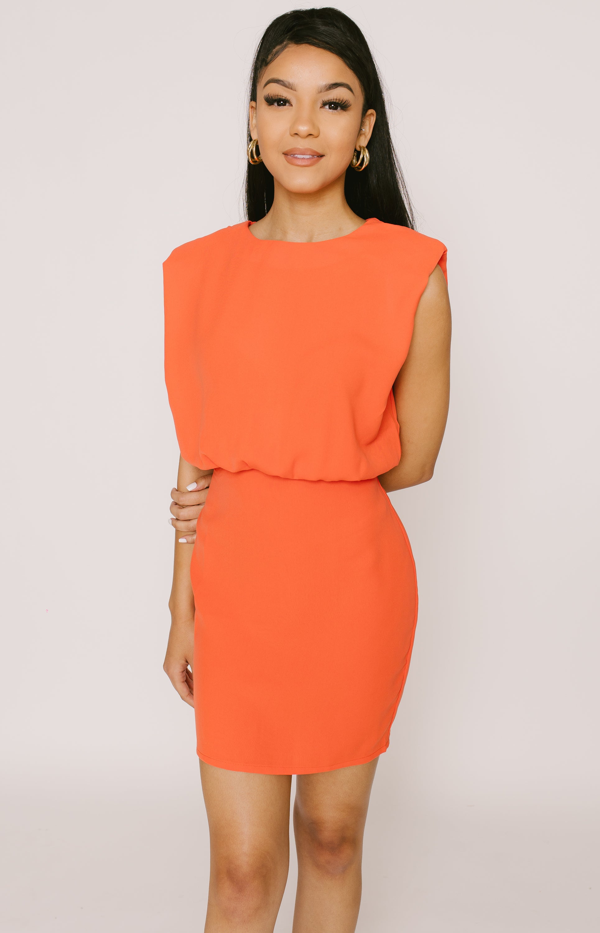 You've Got Me Sleeveless Bodycon Mini Dress