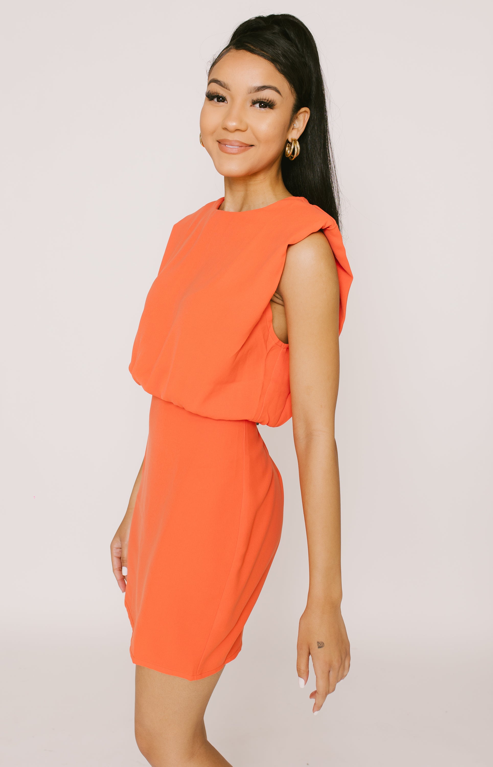 You've Got Me Sleeveless Bodycon Mini Dress