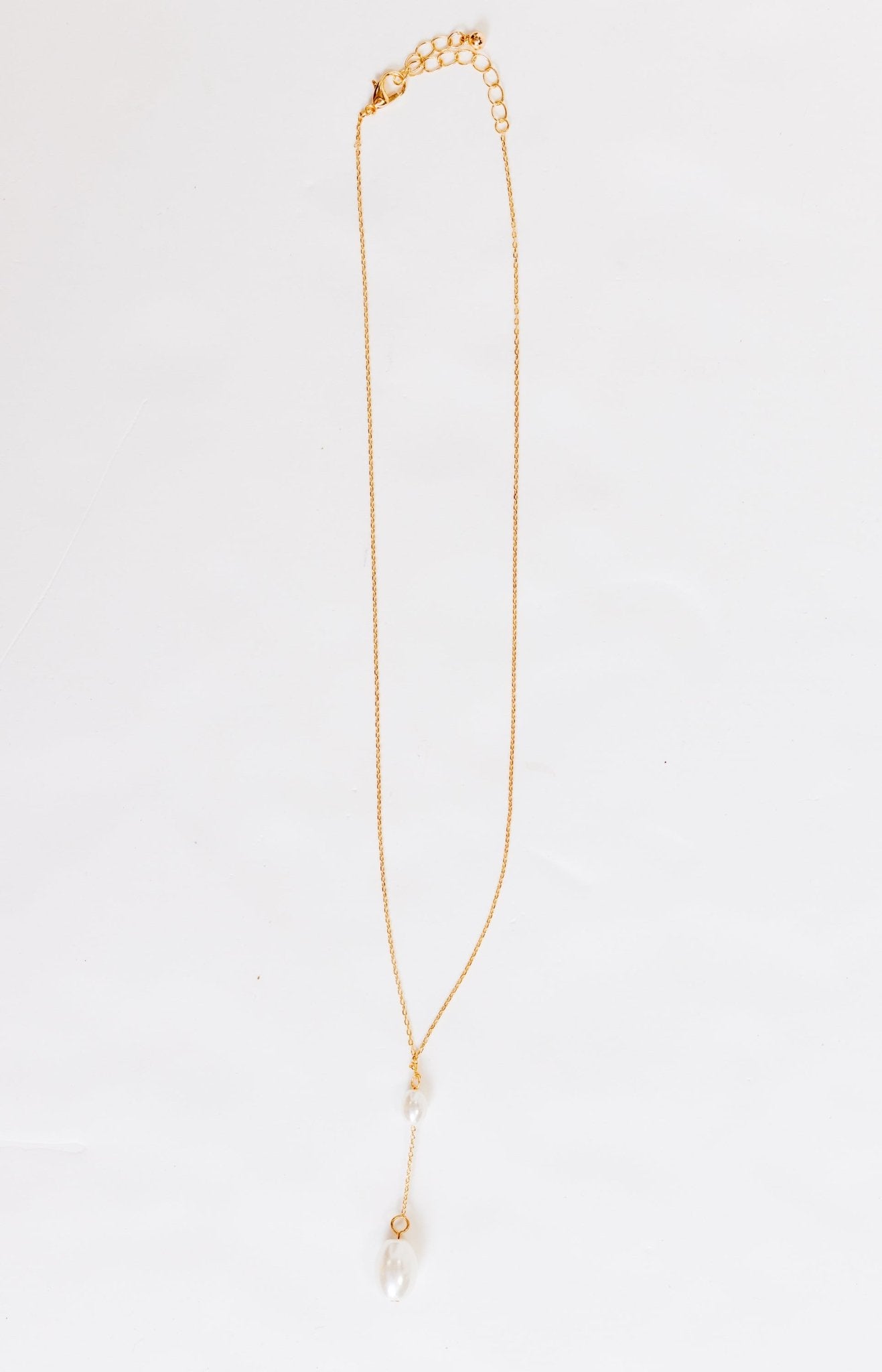 Pearl Drop Necklace, GOLD Necklaces - 56N